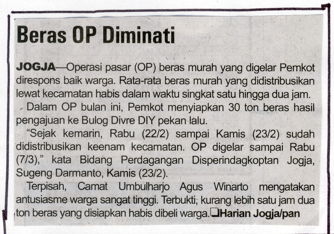 Kliping jogja terbaru